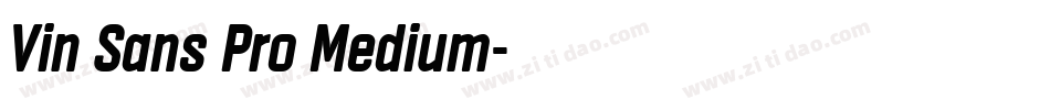 Vin Sans Pro Medium字体转换